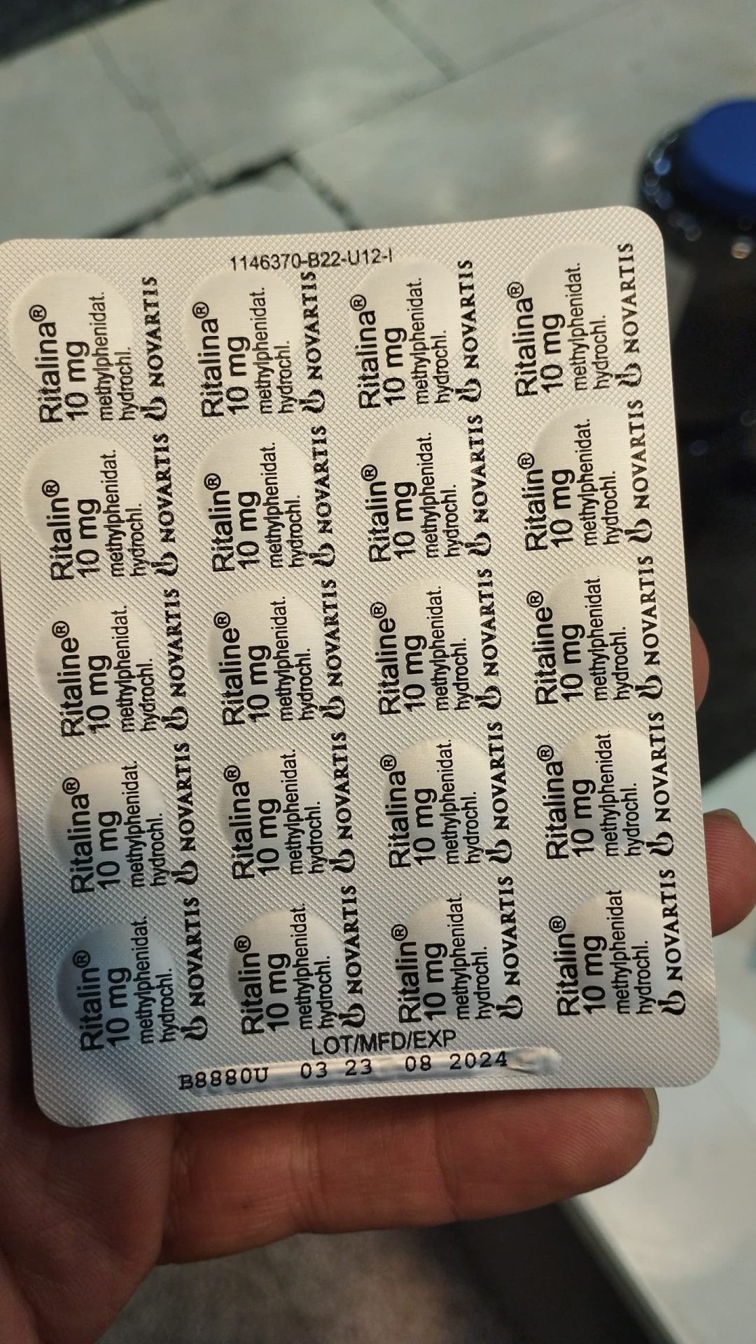 خرید ریتالین اصل Ritalin ( ورق 20 عددی )