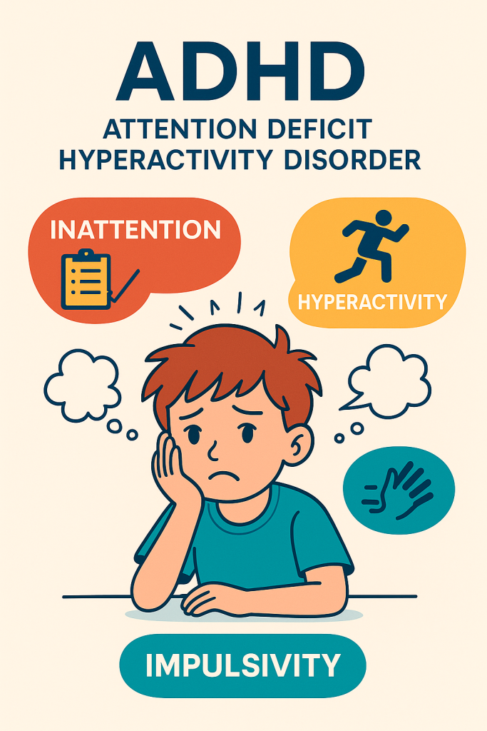 اختلال ADHD و نقص توجه و بیش فعالی و عدم تمرکز