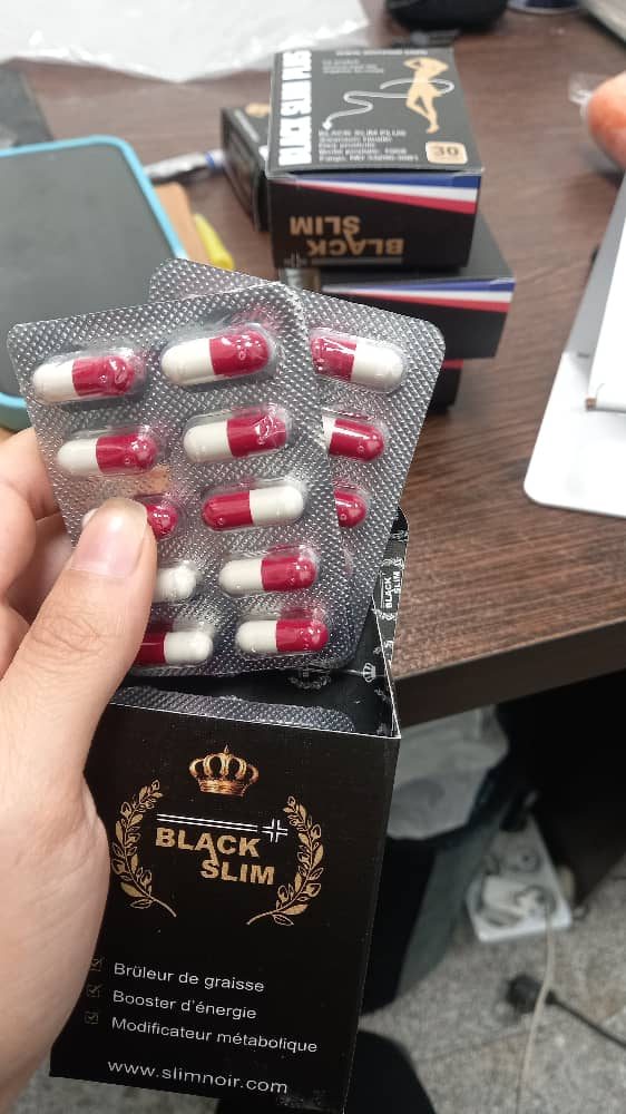 تصویر قرص لاغری بلک اسلیم پلاس اصل