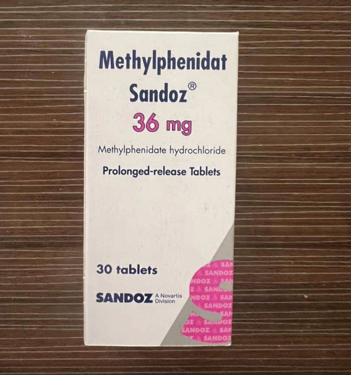 تصویر قرص متیل فنیدات ساندوز Methylphenidate sandoz