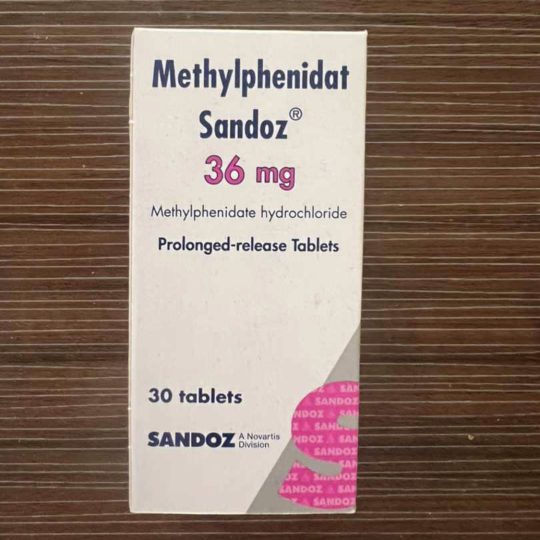 تصویر قرص متیل فنیدات ساندوز Methylphenidate sandoz
