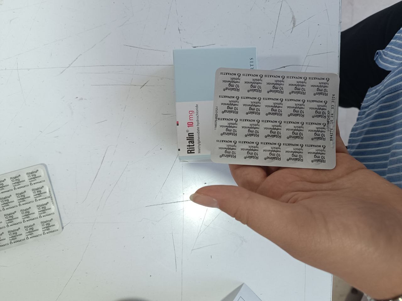 تصویر قرص ریتالین نوارتیس سوئیسی اصل