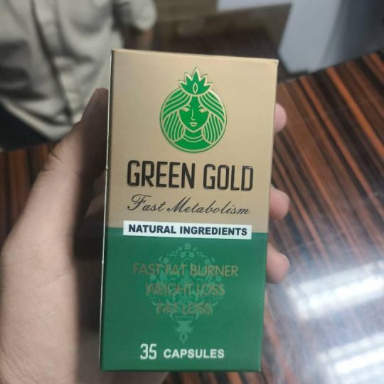 قرص لاغری گرین گلد (Green Gold) – مکمل چربی‌سوز طبیعی با 35 کپسول برای افزایش متابولیسم و کاهش وزن