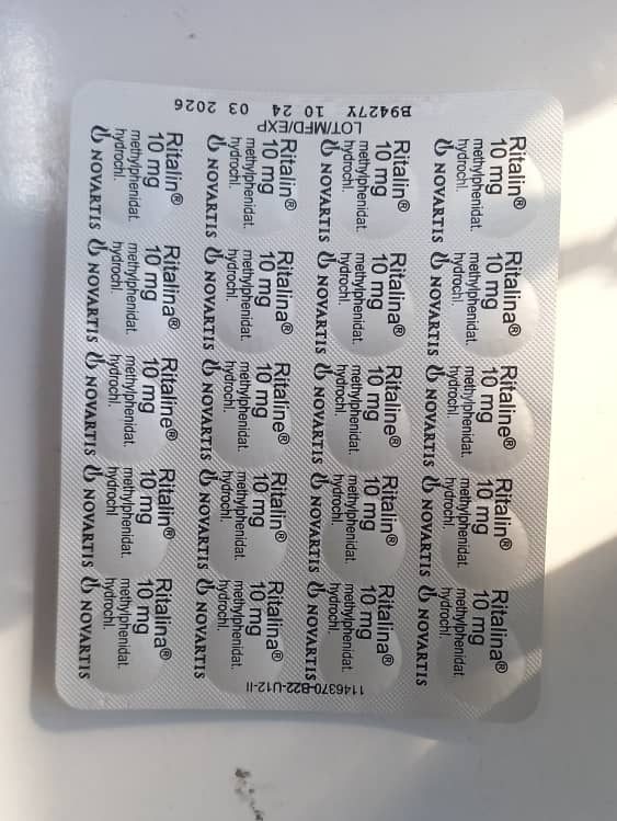 تصویر قرص ریتالین نوارتیس سوئیسی اصل