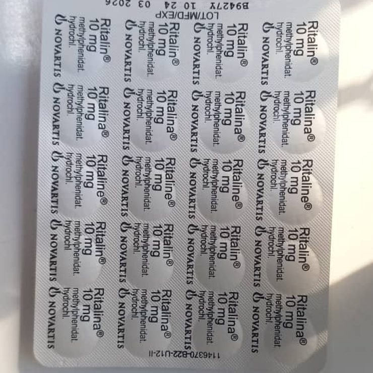 تصویر قرص ریتالین نوارتیس سوئیسی اصل